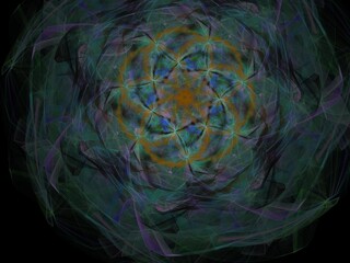 Imaginatory fractal background Image