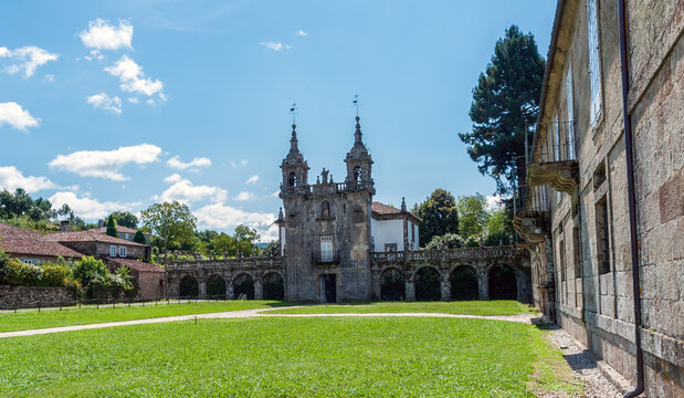 La Estrada, Spain - August 25 2009: Pazo de Oca manor house in Galicia