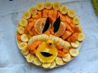 fruit salad in the pot