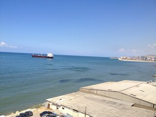 Fototapeta premium view of the port of beirut