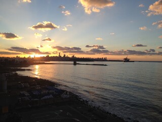 sunset at the beach