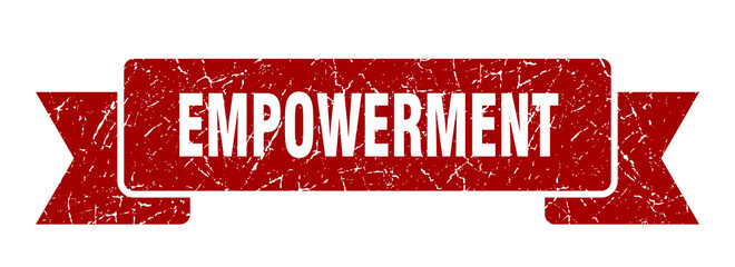 empowerment ribbon. empowerment grunge band sign. empowerment banner