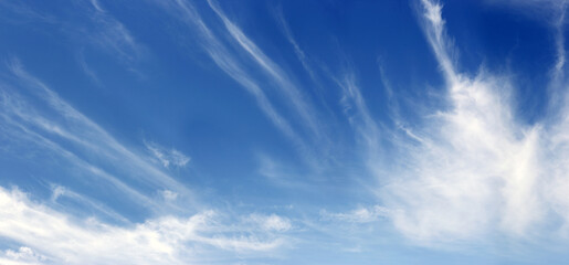 Blue sky with white clouds during sunshine day