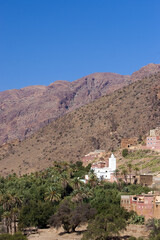 Fototapeta na wymiar landscape in atalas mountain morocco