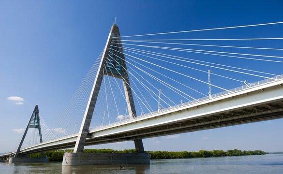 Megyeri Bridge In Budapest