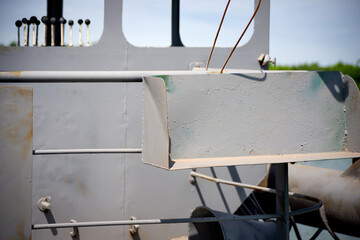 Everyday scenes of a ship repair workshop on the Sava River