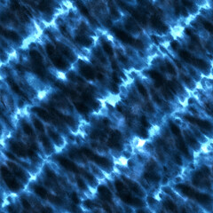 Tie dye shibori seamless pattern. Watercolour abstract texture.