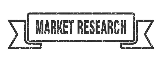 market research ribbon. market research grunge band sign. market research banner