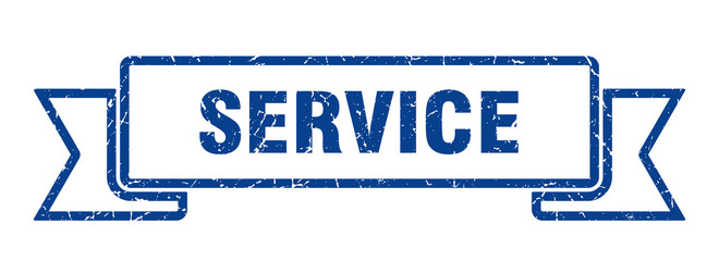 service ribbon. service grunge band sign. service banner