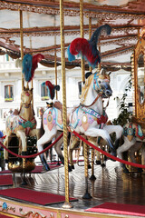Merry Go Round in Piazza della Repubblica in Florence Italy