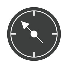 direction of the compass navigation cartography equipment silhouette design icon