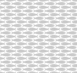 Simple fish pattern seamless repeat background
