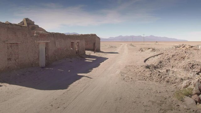 Old 4x4 Pickup Chevrolet abandon in Bolivian dessert