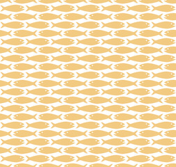 Simple fish pattern seamless repeat background
