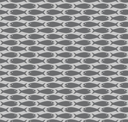 Simple fish pattern seamless repeat background
