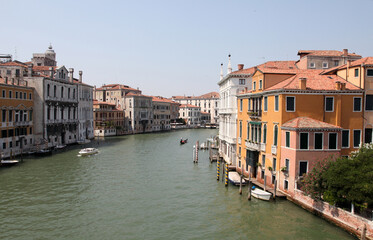 Grand Canal in Venice featuring buildings and boats