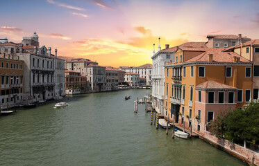 Grand Canal in Venice featuring buildings and boats
