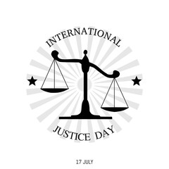 International Justice Day Vector Illustration