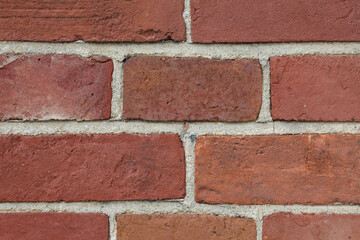 Close up of a red Brick Wall.