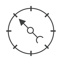 compass rose navigation tourism equipment line design icon