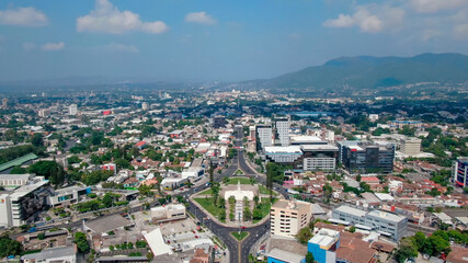 Fototapeta na wymiar Monumento al Divino Salvador del Mundo El Salvador