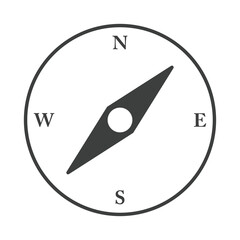compass rose navigation cartography geography line design icon