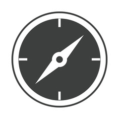compass rose navigation cartography equipment line design icon