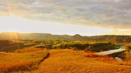 autumn landscape in the mountains