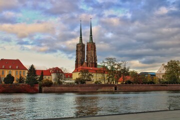 cathedral on river
wroclaw, Poland