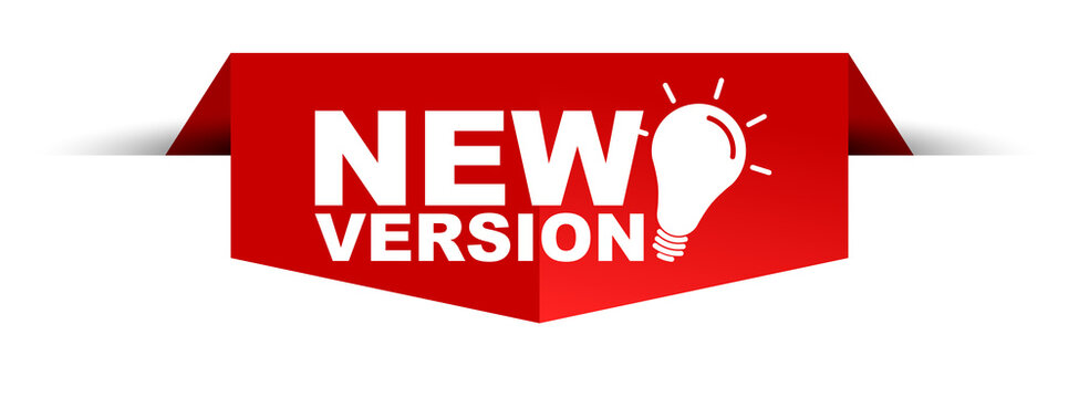 red vector illustration banner new version