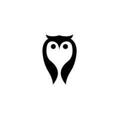 owl shield logo symbol icon creative graphic design