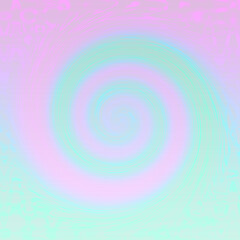 An abstract psychedelic iridescent spiral background image.