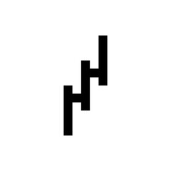 HH letter logo design vector