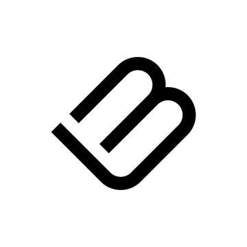 LM or LB letter logo design vector
