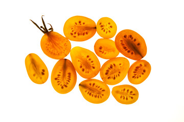 Fototapeta premium Mini Yellow Heirloom Tomatoes