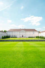 Fototapeta na wymiar Bellevue Palace Schloss Bellevue at Tiergarten district in Berlin, Germany