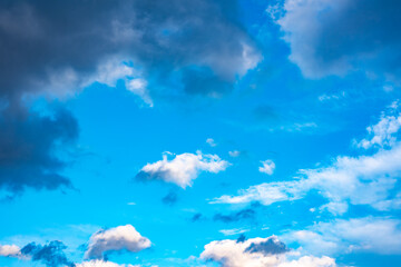 Blue sky with white clouds