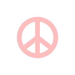 Sign, peace icon. Simple color vector elements of flower children icons for ui and ux, website or mobile application