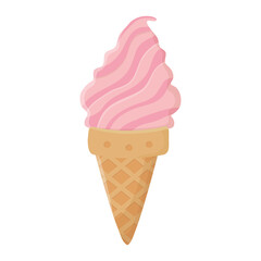 ice cream cone isolated design icon