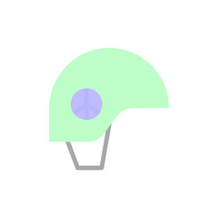 Helmet, peace icon. Simple color vector elements of flower children icons for ui and ux, website or mobile application