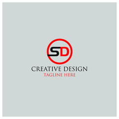 Creative letter SD design.icon used for your company logo.