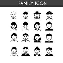 ファミリーアイコンセット