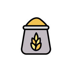 Spike sack, beer icon. Simple color with outline vector elements of international beer day icons for ui and ux, website or mobile application