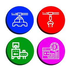 Set of conveyor icons