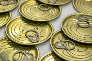 Covers with a key for opening.