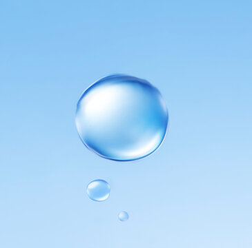 Big drop of water is trembling