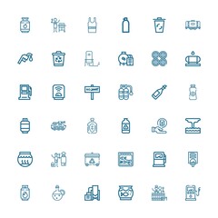 Editable 36 tank icons for web and mobile