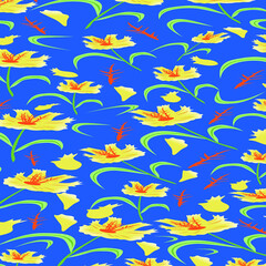 seamless pattern with flowars