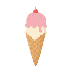 ice cream cone isolated design icon