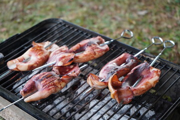 イカ焼き　シーフード　海の家　メニュー　夏休み　美味しい　炭焼き
